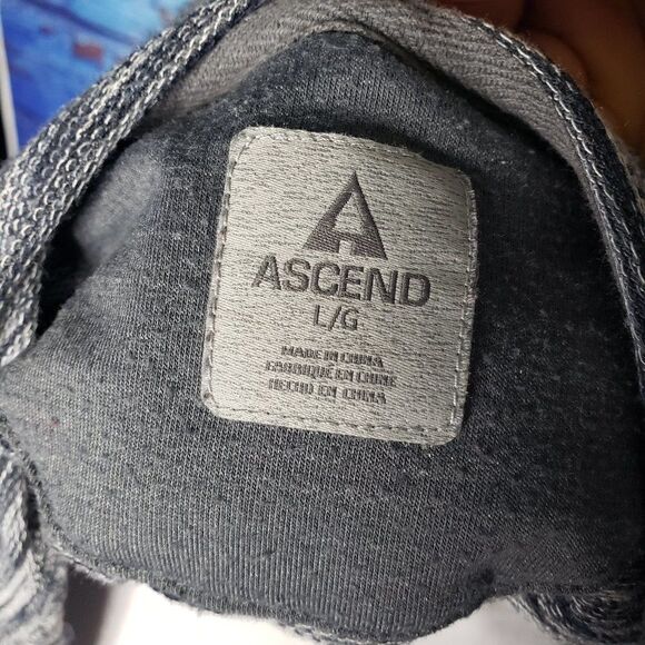 Ascend womens open front cardigan large grey gray - Picture 7 of 7